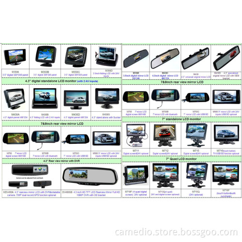 7"TFT LCD Car Rear View/ Rearview Mirror Monitor with USB/SD/MP5 M705c